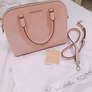 Michael kors cindy medium dome satchel bag